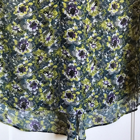 LANE BRYANT Floral Tunic Chiffon Popover Blouse Women’s Plus Size 18/20 2X - Picture 4 of 16